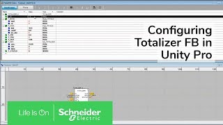 Configuring Totalizer FB in Unity Pro  Schneider Electric Support [upl. by Hui]