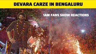 DEVARA MOVIE CARZE IN BENGALURU  Devara Fans Show Reaction  Junior NTR  Devara Public Review [upl. by Lilahk]