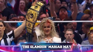 AEW All In 2024 Reactions MARIAH MAY WINS AEW WOMENS CHAMPIONSHIP [upl. by Rose]