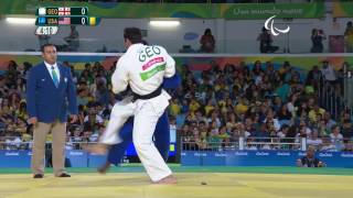 Judo  Georgia v USA  Mens 90 kg Semifinal  Rio 2016 Paralympic Games [upl. by Rocker540]