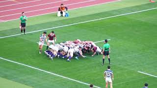 2020111 大学ラグビー決勝 早明戦 後半10分 早稲田WTB古賀君のトライ [upl. by Disraeli]