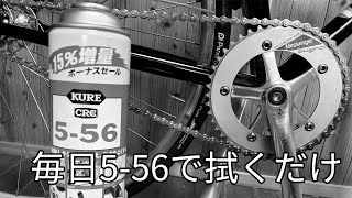 これで高級オイルよりチェーンがきれいになります 556を使ったチェーンの裏技 [upl. by Lafleur]