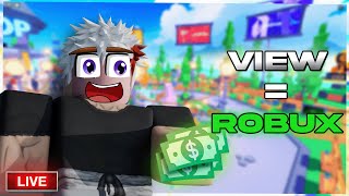 🔴 LIVE 🔴 DONATING ROBUX TO VIEWERS  🤑 VIEW  ROBUX 🤑 [upl. by Suolevram]