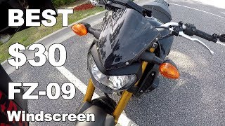 30 Best Yamaha FZ09 MT09 Windscreen Ever [upl. by Roswald]