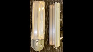 Pierlite fluorescent street lights 1960s amp 2010s [upl. by Diamante898]