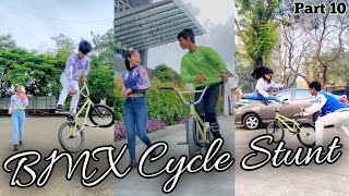 BMX Cycle Stunt  New bmx cycle stunt tik tok video  BMXCycleStunt​​ [upl. by Yenffit]