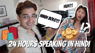 Speaking Hindi to my Asian Girlfriend for 24 Hours [upl. by Ninerb346]