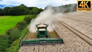 4K 2024 Heavy Machinery John Deere Harvesting Wheat Agricultural Farming JCB Tractors [upl. by Ysnil]