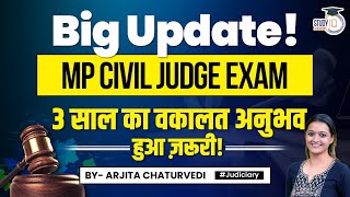 MP Judiciary Big Update  3 Years Practice Compulsory for MP Civil Judge  MP Judiciary 2023 [upl. by Okeim]