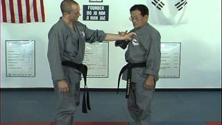 Hapkido Center Chest Grab Techniques 1 Thru 5 Ji Han Jae [upl. by Novyert]