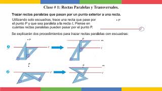 Clase 21 Rectas Paralelas y Transversales Octavo Grado [upl. by Yrennalf]