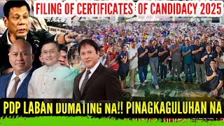 PDP LABAN FILING OF COC PINAGKAGULUHAN SA COMELEC [upl. by Halfon323]