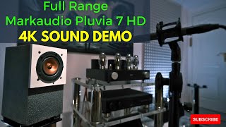 Markaudio Pluvia 7 HD  4quot DIY Full Range Speaker Sound Demo [upl. by Maude]