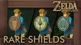 Zelda Breath of the Wild  Rare Shield Locations Hunters Fishermans amp Emblazoned Shield [upl. by Glen462]