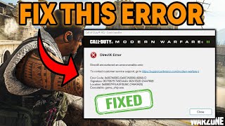 How to Solve DirectX Error 0x887A0005 0x887A0006 6068 D Modern Warfare 3 [upl. by Dal]