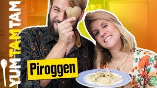 Polnische Piroggen  Mit KartoffelPilzFüllung  yumtamtam [upl. by Rebmaed]