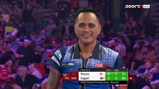 26 Cristo Reyes vs Lourence Ilagan 2020 PDC World Darts Championship 20191217 Round 1 [upl. by Pacificas]