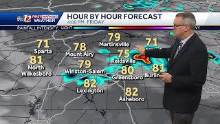 WATCH Unsettled holiday weekend across the Carolinas [upl. by Altis]