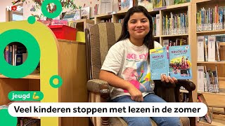 Op deze school kunnen kinderen de hele zomer boeken lenen [upl. by Atinas42]