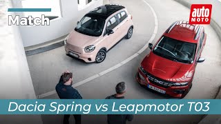 Dacia Spring vs Leapmotor T03  le match des électriques presque bon marché [upl. by Maitland]