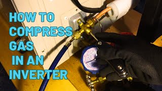 Class 95 How to Perform Gas Compression in Air Conditioning Step by Stepinverter gas [upl. by Ridley]