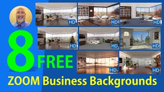 Zoom 8 free highdefinition Virtual Backgrounds for meetings [upl. by Munsey151]