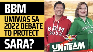 HUH BONGBONG MARCOS UMIWAS SA DEBATE NOONG 2022 ELECTION TO PROTECT SARA [upl. by Arianna]