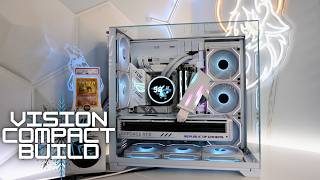 O11 Vision Compact Build Complete StepbyStep Guide on How To Build a White Gaming PC 9950X  4090 [upl. by Riedel274]