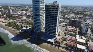 HOTEL TRAMONTO TOMA AÉREA PANORÁMICA ZONA DORADA MAZATLAN SINALOA [upl. by Kori]