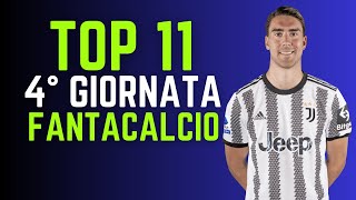 TOP 11 FANTACALCIO 4° GIORNATA Consigli Fantacalcio 202425 [upl. by Eniliuqcaj]