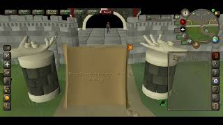 Bow to brugsen bursen at the GE beginner clue scroll step Oldschool Runescape MobileF2POSRS [upl. by Merkle]