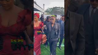 Shatta Wale attended his Godfathers late Mothers Final Funeral Rites shorts [upl. by Urissa]