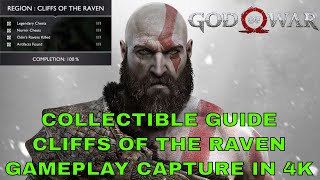 Cliffs of the Raven All Collectible Locations Guide God of War 2018 [upl. by Joub]