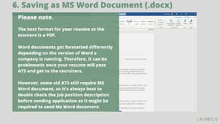 ATS Friendly Resume Template MS Word [upl. by Normi]