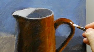 Acrylic still life painting for beginners  Part 1 of 3 [upl. by Goto]