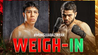 Jaime Munguia vs Erik Bazinyan  WEIGHIN [upl. by Amla871]