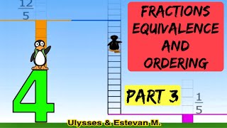 Fractions Equivalence And Ordering Part 3  4th Grade ST Math With JiJi The Penguin [upl. by Ellehcsar]