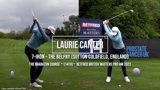 Laurie Canter Golf Swing 7Iron FO amp DTL British Masters The Belfry Sutton Coldfield May 2022 [upl. by Surbeck]