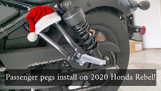 Motorcycle Passenger Foot Peg Install [upl. by Hatfield997]