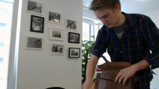 Unboxing Video Gusti Leder Umhängetasche Schultertasche Unitasche Messenger Tasche U12 [upl. by Aikin]