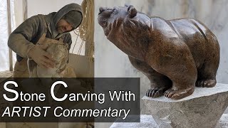 Soapstone Carving with Artist Commentary  Animal Artist [upl. by Iliram531]