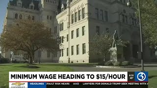 VIDEO CT minimum wage increases to 15 an hour on June 1 [upl. by Yatnahc]