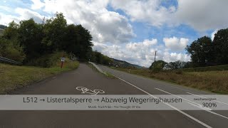 OE L512 → Listertalsperre → Abzweig Wegeringhausen [upl. by Eirrol]