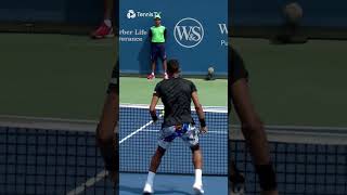 AugerAliassime Beautiful Spinning Volley 😍 [upl. by Roel]