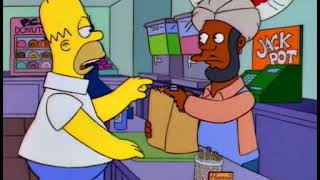 Simpson 07x25 Homer comprando en el Lil Valu Mart [upl. by Ybbob]