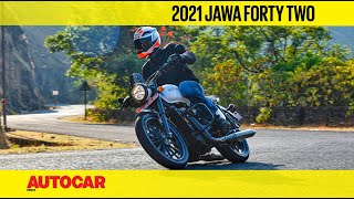 2021 Jawa Forty Two review  Whats new on the new Jawa Forty Two  First Ride  Autocar India [upl. by Hazmah]