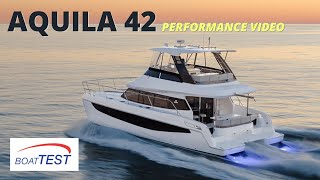 Aquila 42 2023 Performance Video by BoaTESTcom [upl. by Fitzsimmons]