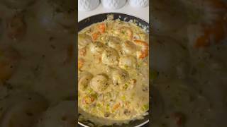 🔴 RECETTE  COQUILLE ST JACQUES CREVETTES POIREAUX shorts [upl. by Gnous]