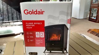 Unboxing And Assembling Goldair Flame Effect Heater [upl. by Ennayar175]