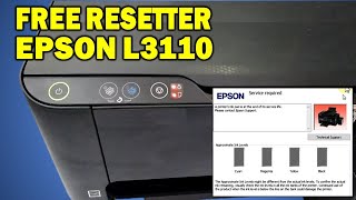 How To Reset Epson L3110 printer ink pad is at the end of its service life with FREE RESETTER [upl. by Nelsen361]